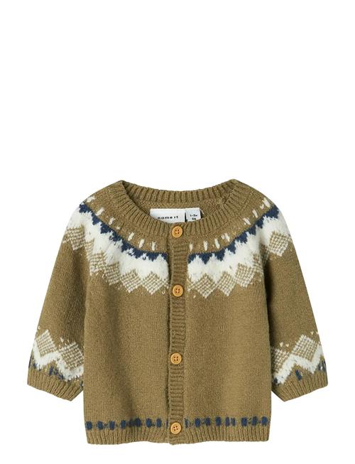 Nbmolan Ls Knit Card Name It Khaki