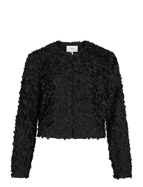 Virosie L/S Cardigan/Dc/R Vila Black