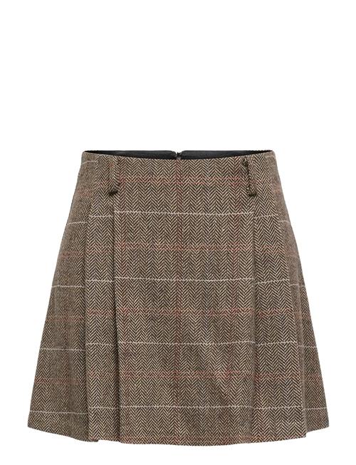 Onlricca Life Check Mw Skirt Otw ONLY Brown
