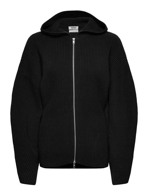 Shaped Knitted Hoodie Monki Black