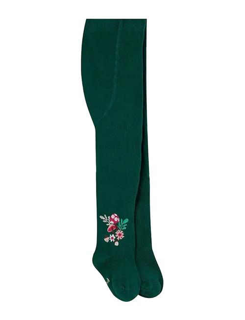 Thick Tights Floral Boboli Green