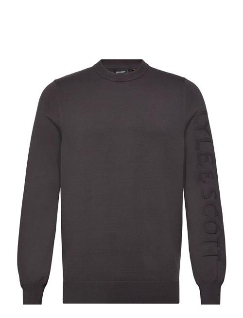 Mesh Logo Crew Neck Jumper Lyle & Scott Grey