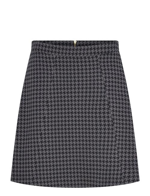 Madeleine Houndstooth Skirt Jumperfabriken Grey