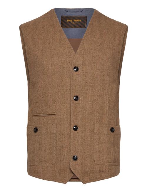 Mmgconor Herringb Waistcoat Mos Mosh Gallery Brown
