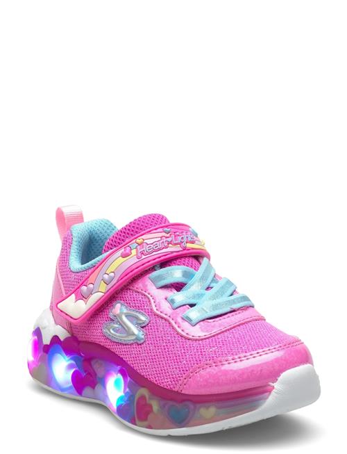 Girls Eternal Heart Lights Ton Of Love Skechers Pink
