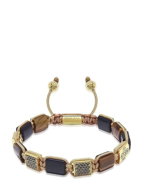 The Dorje Flatbead Collection - Matte Onyx And Brown Tiger Eye Nialaya Brown