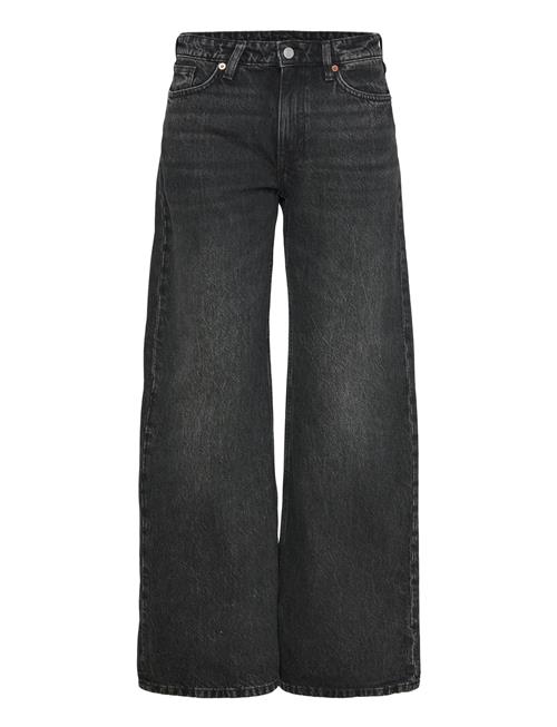 Paz Mid Rise Loose Wide Leg Jeans Weekday Black