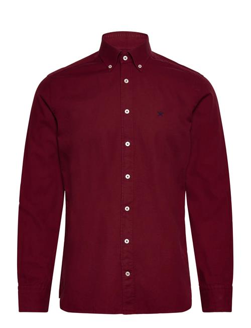Ess Gmt Dyed Oxford Hackett London Burgundy