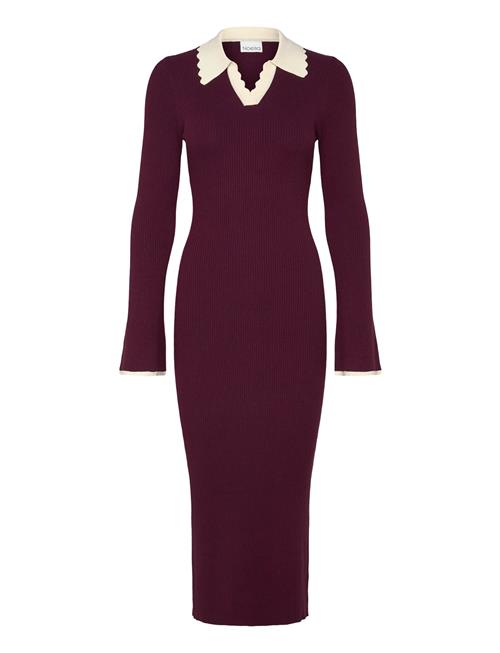 Livvy Knit Dress Noella Burgundy