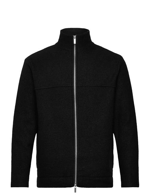 Slhnealy Ls Knit Full Zip Cardigan Selected Black
