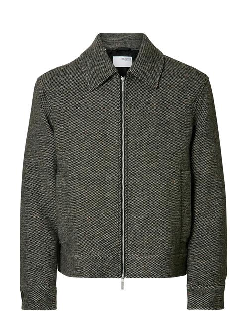 Slhphilip Wool Blend Jkt Noos Selected Grey