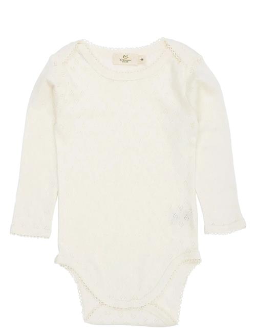 Pointelle Heart Lapneck Body Ls Copenhagen Colors Cream
