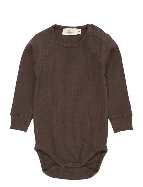Modal Rib Ls Body Copenhagen Colors Brown