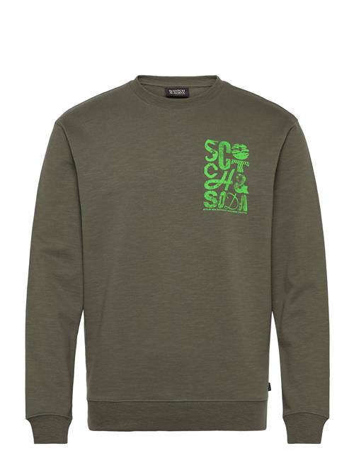 Left Chest Logo Sweatshirt Scotch & Soda Green