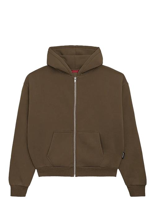 Over D Zip-Hoodie Prohibited Brown