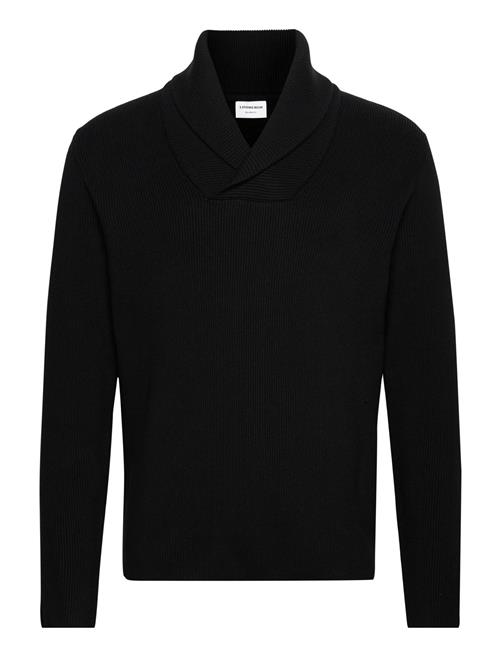 Shawl Collar Rib Knit Lindbergh Black