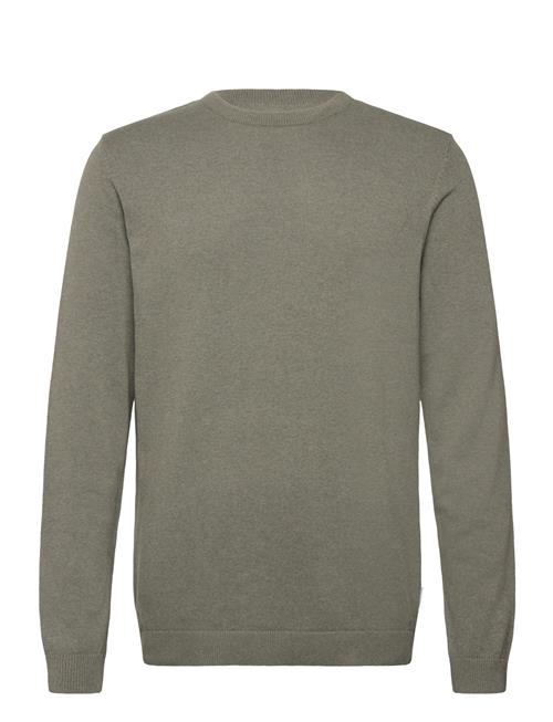 O Neck Recycled Yarn Knit Lindbergh Khaki