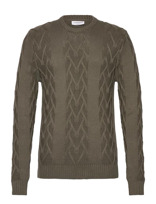 Cable O-Neck Knit Lindbergh Khaki