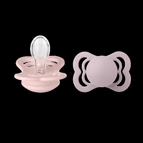 BIBS Pacifier Supreme 2 PACK Silicone Blossom/Dusky Lilac Dusky Lilac 0+ months  Lilla  0+ måneder  Unisex
