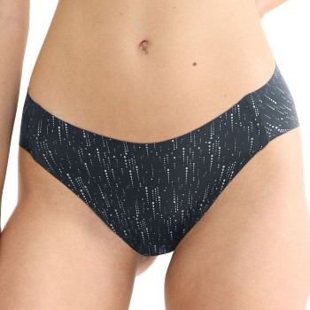 Sloggi Trusser ZERO Feel 2 0 Festive High Leg Sort Mønster Medium Dame
