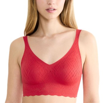 Sloggi BH ZERO Feel Bliss Bralette Rød X-Small Dame