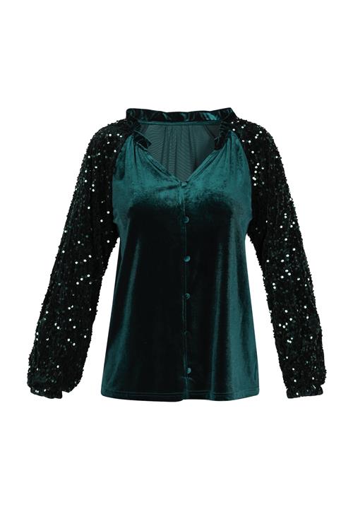 faina Bluse  mørkegrøn