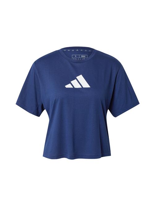 ADIDAS PERFORMANCE Funktionsbluse 'Essentials'  mørkeblå / hvid