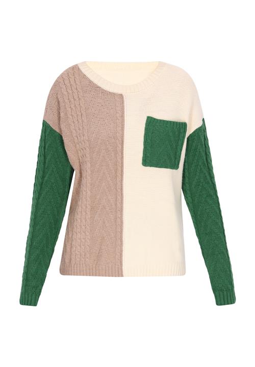 MYMO Pullover  beige / cappuccino / gran / hvid