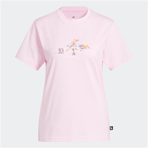ADIDAS SPORTSWEAR Funktionsbluse 'Elem Flrl'  orange / lyserød / hvid