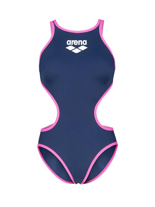 ARENA Badedragt 'ONE BIGLOGO'  navy / pink / hvid