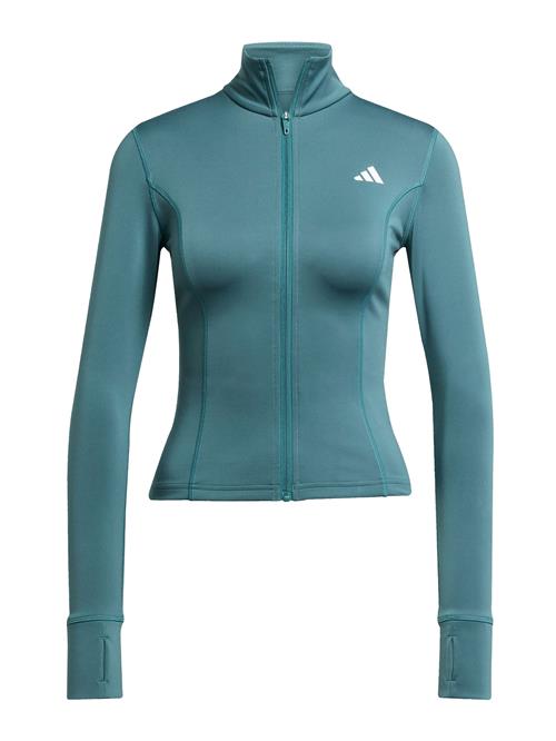 ADIDAS PERFORMANCE Sportssweatjakke 'OPT ESS'  petroleum / hvid
