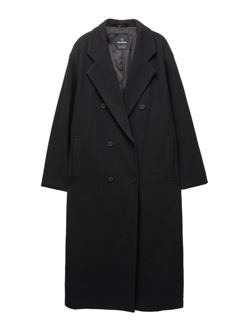 Pull&Bear Overgangsfrakke  sort