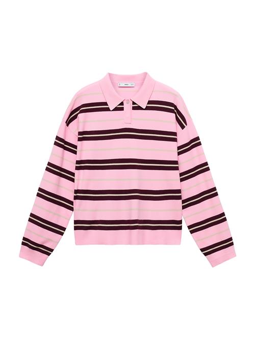 MANGO Pullover  kastaniebrun / lyserød