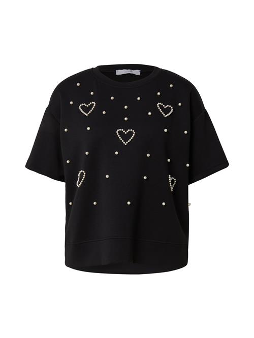 Hailys Sweatshirt 'Ma44ria'  sort / perlehvid