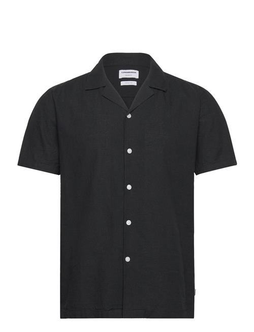 Casual Linen Blend Resort S/S Lindbergh Black
