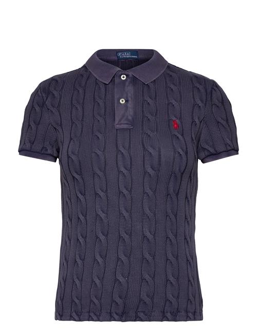 Cable-Knit Polo Shirt Polo Ralph Lauren Navy
