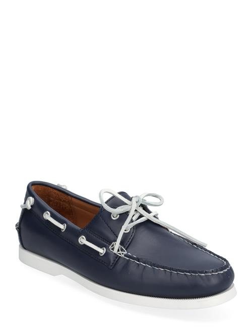 Tumbled Leather-Merton Boat-Cs-Bts Polo Ralph Lauren Navy
