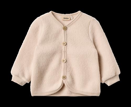 Wheat Kari Cardigan I Uldfleece Pale Lilac  Pale Lilac 62 cm  Lyserød  62 cm  kvinde