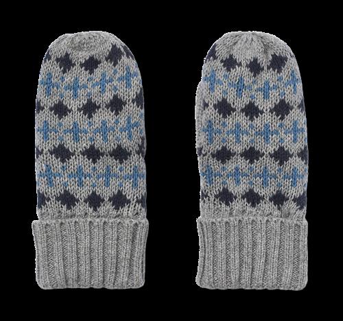 Wheat Cotta Jacquard-vanter Grey Melange  Grey Melange 12-24 months  Grå  12-24 måneder  unisex