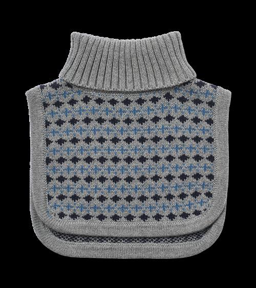 Wheat Stoffe Jacquard Halsvarmer Grey Melange  Grey Melange One Size  Grå  One Size  unisex