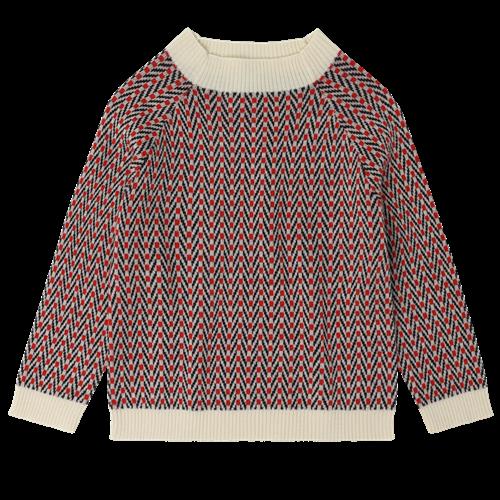 FUB Sildebenssweater I Uld Ecru  Ecru-110 cm Wool Beige  110 cm  unisex