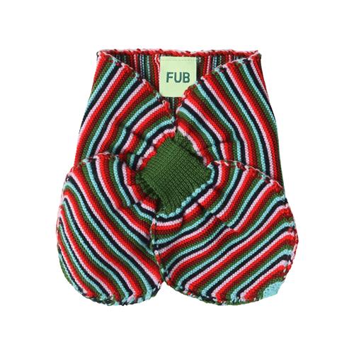 FUB Tørklæde Af Uld Til Slædekørsel Multi Stripe  Multi Stripe-56/74 cm Wool Rød  56/74 cm  unisex
