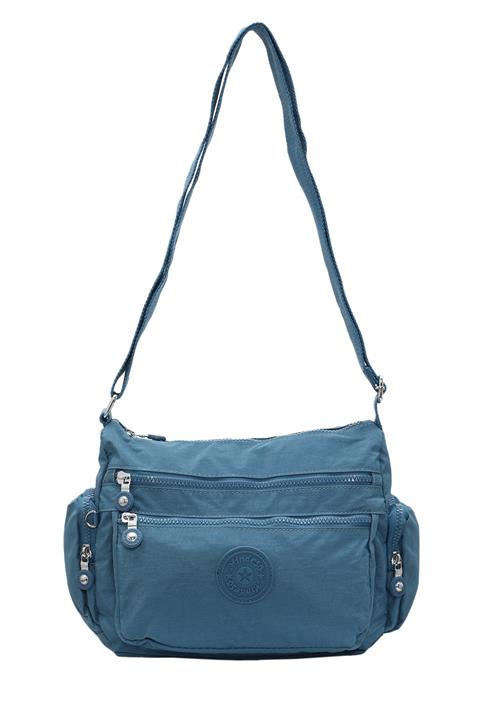 Mindesa Skuldertaske  blue denim