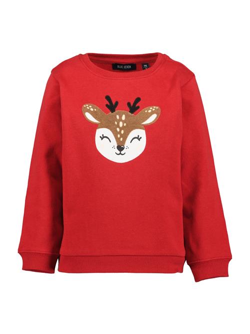 BLUE SEVEN Sweatshirt  brokade / rød / sort / hvid