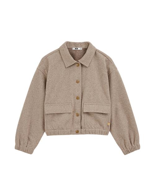 WE Fashion Overgangsjakke  taupe / offwhite