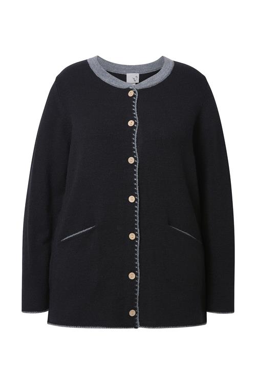 Ulla Popken Cardigan  grå / sort