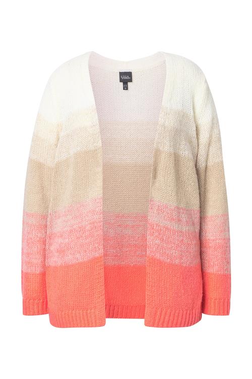 Ulla Popken Cardigan  beige / laks / orange-meleret / hvid