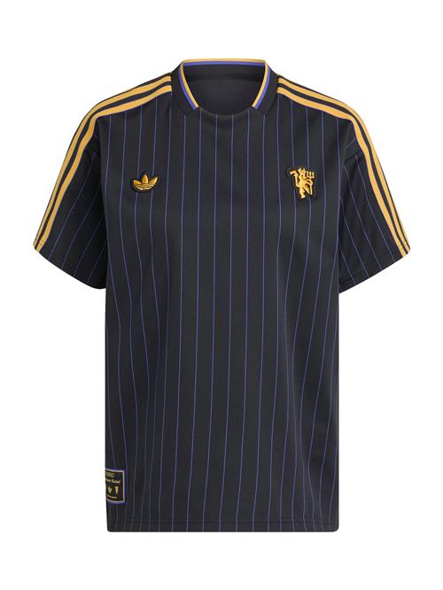 Se ADIDAS ORIGINALS Fodboldtrøje 'Manchester United Terrace Icons'  gul / lilla / sort ved About You
