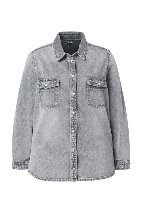 Ulla Popken Bluse  grey denim