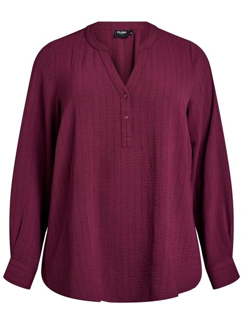 Flash by Zizzi Bluse 'Fang'  vinrød